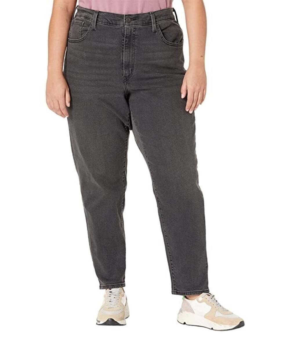 Levis Plus Size High-Rise Tapered Black Jeans 29 Inseam Womens 20W NWT